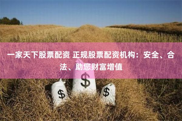 一家天下股票配资 正规股票配资机构：安全、合法、助您财富增值