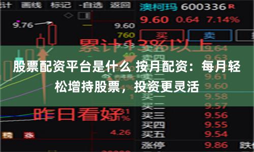 股票配资平台是什么 按月配资：每月轻松增持股票，投资更灵活